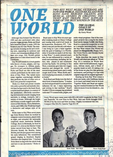One World in the press