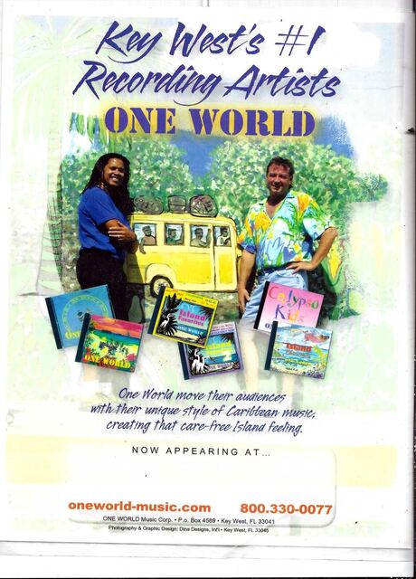 Key West's #1 Recording Artists — One World promo